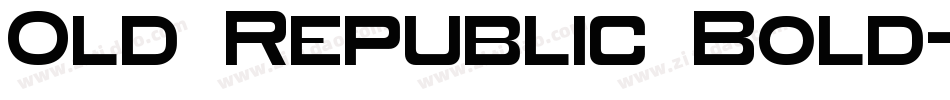 Old Republic Bold字体转换